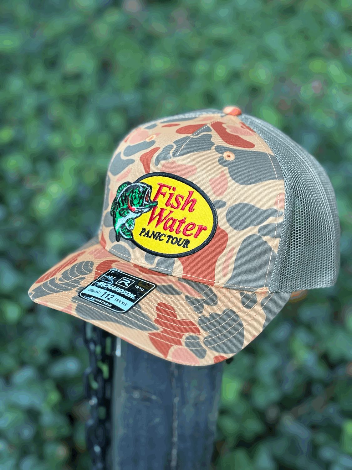 Richardson 112 camo with custom Fishwater patch
