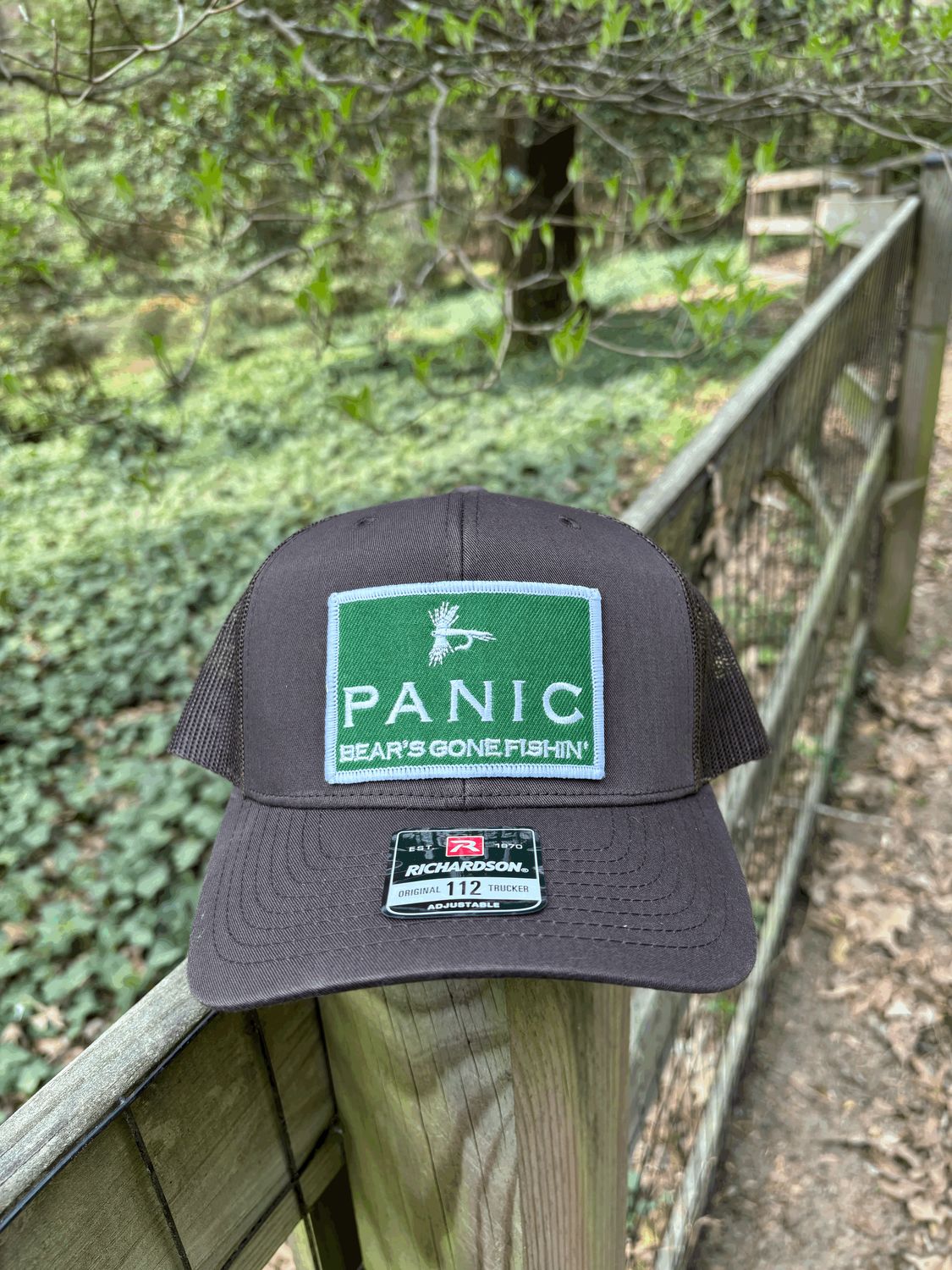 Richardson 112 Bear's Gone Fishin' Hat Brown