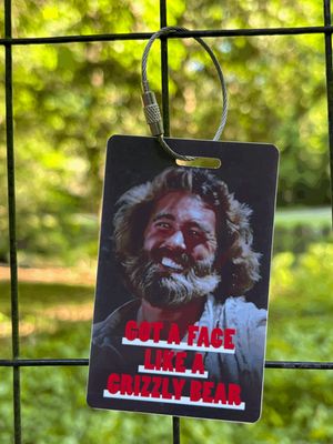 Face Like a Grizzly Bear Luggage Tag