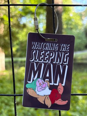 Watching the Sleeping Man Luggage Tag