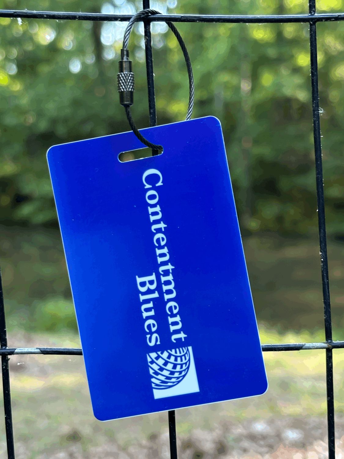 Contentment Blues Luggage Tag