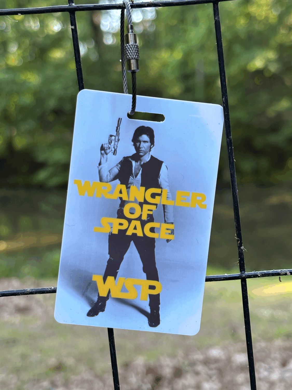Wrangler of Space Luggage Tag