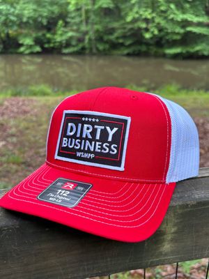 Dirty Business Red/White Trucker Hat