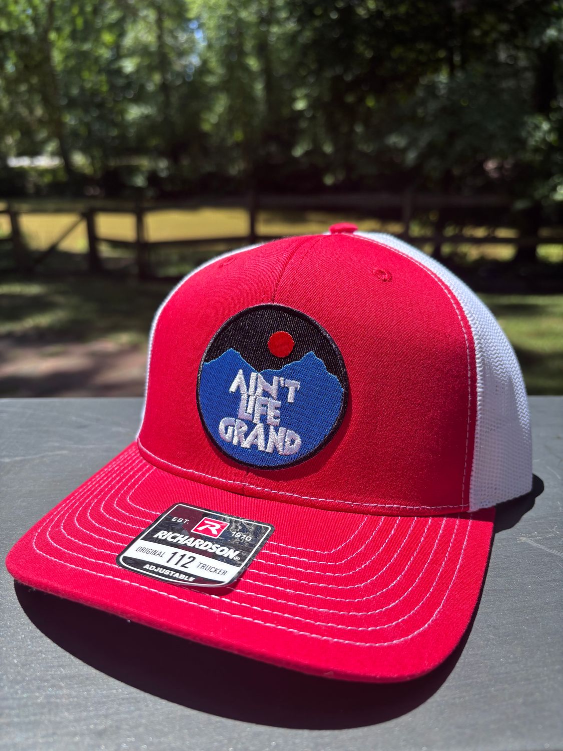 Ain't Life Grand 2 Red/White Trucker Hat