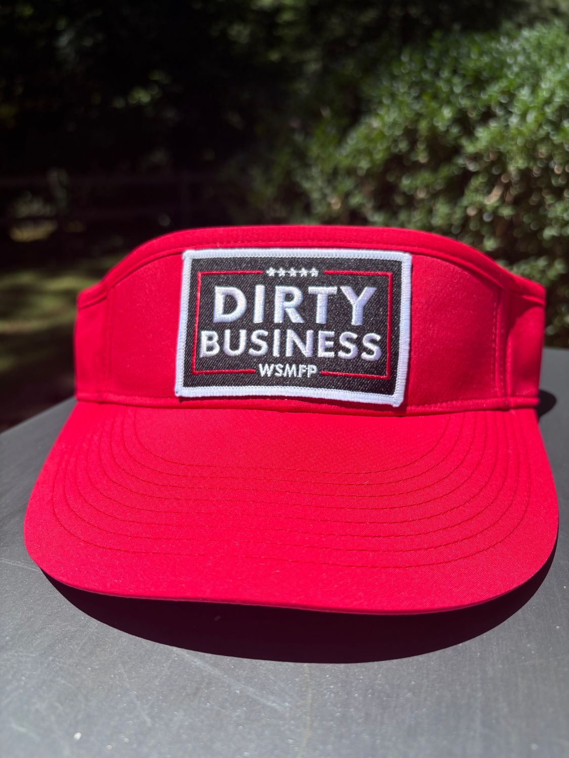 Dirty Business Red Visor