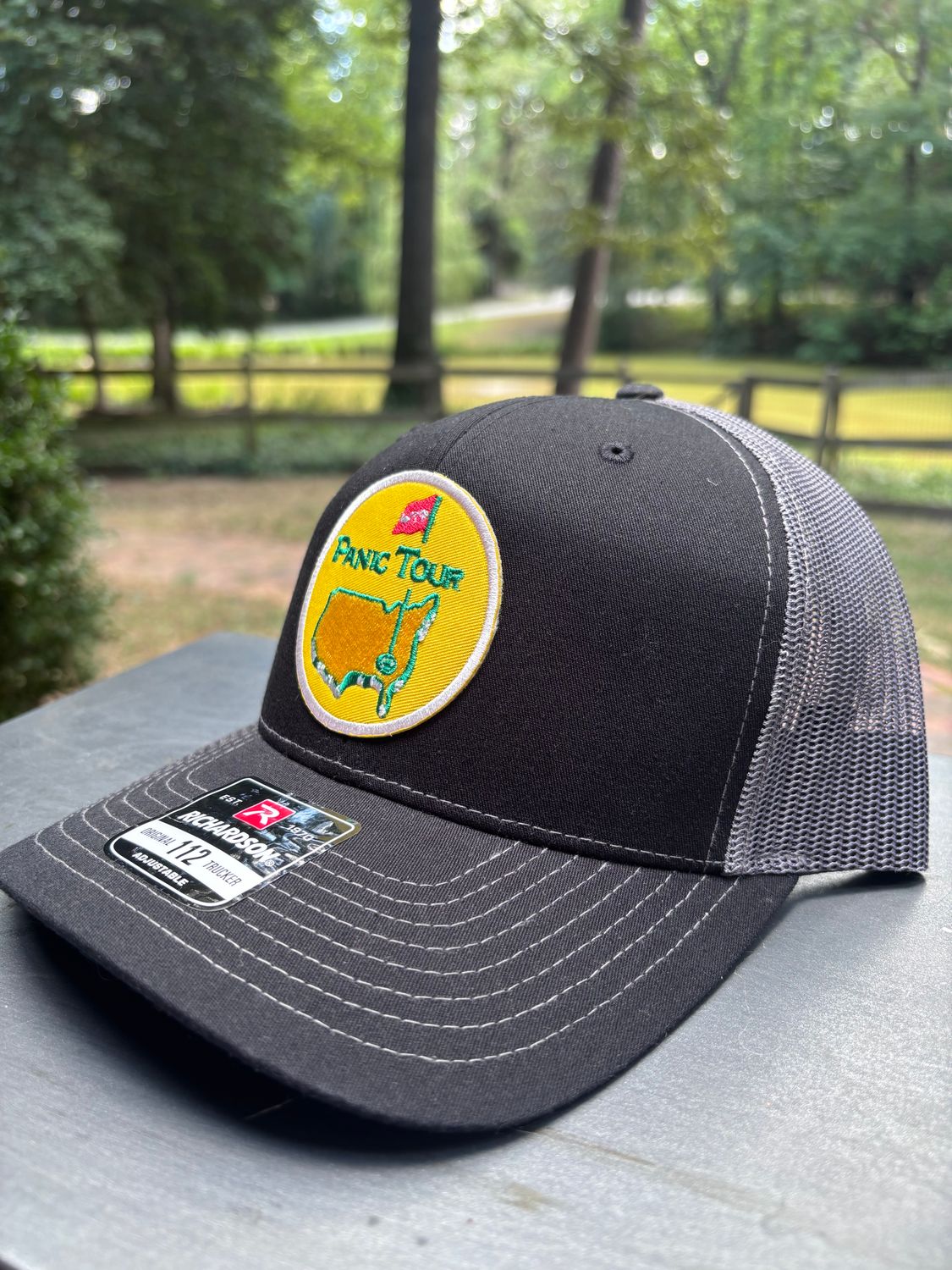 Panic Tour 2 Black/Silver Trucker hat