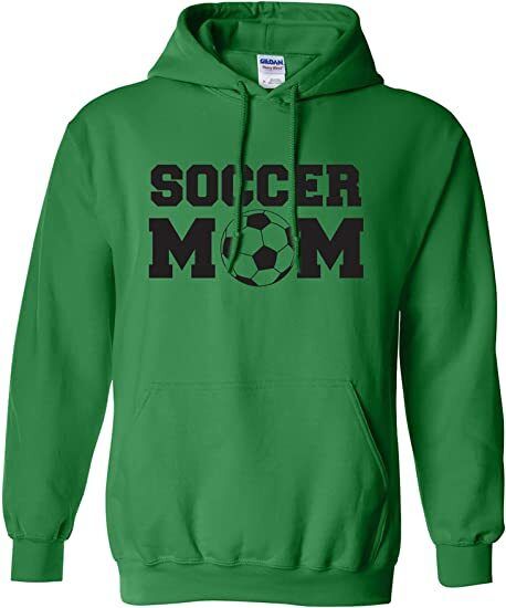 Soccer Mom Adult Hooded Sweatshirt GREEN