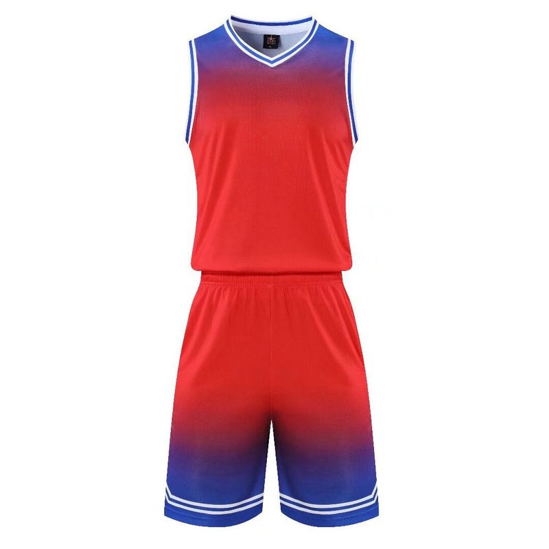 Red Kids Kit Sleeveless with Blue Borders