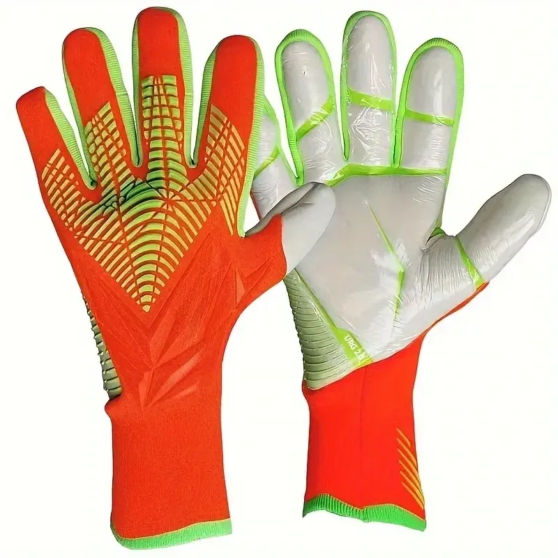 Breathable Soccer Goalie Gloves Orange