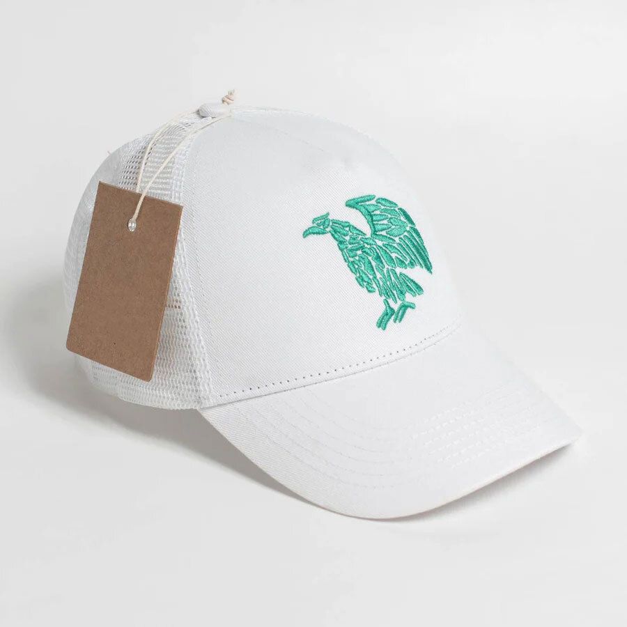 Trucker White with Mexican Green Bird