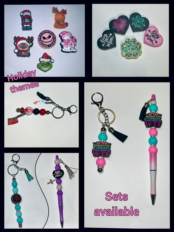 Pens, Keychains, Bookmarks, and Backpack keychain! Novelty designs featuring popular CHARACTERS!!