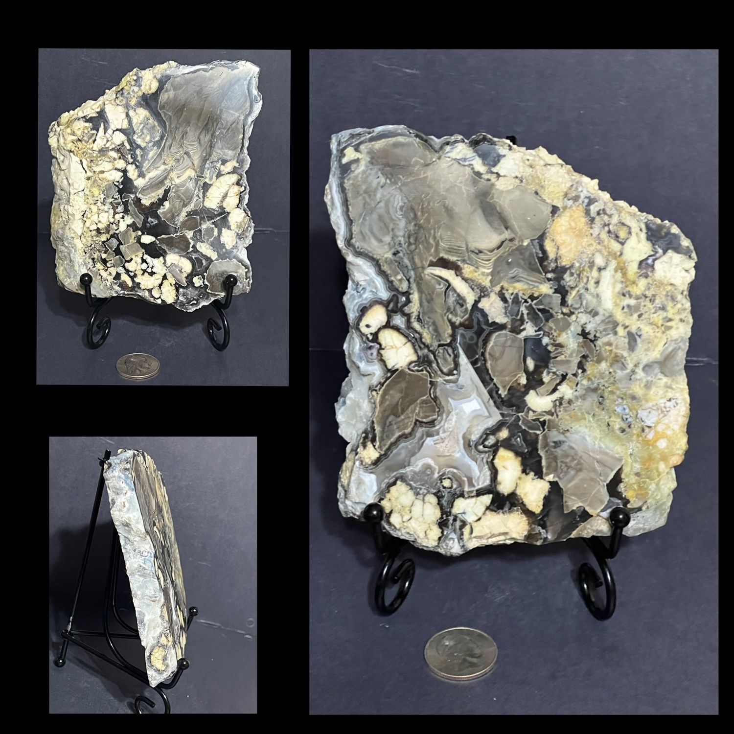 Volcano Agate slab