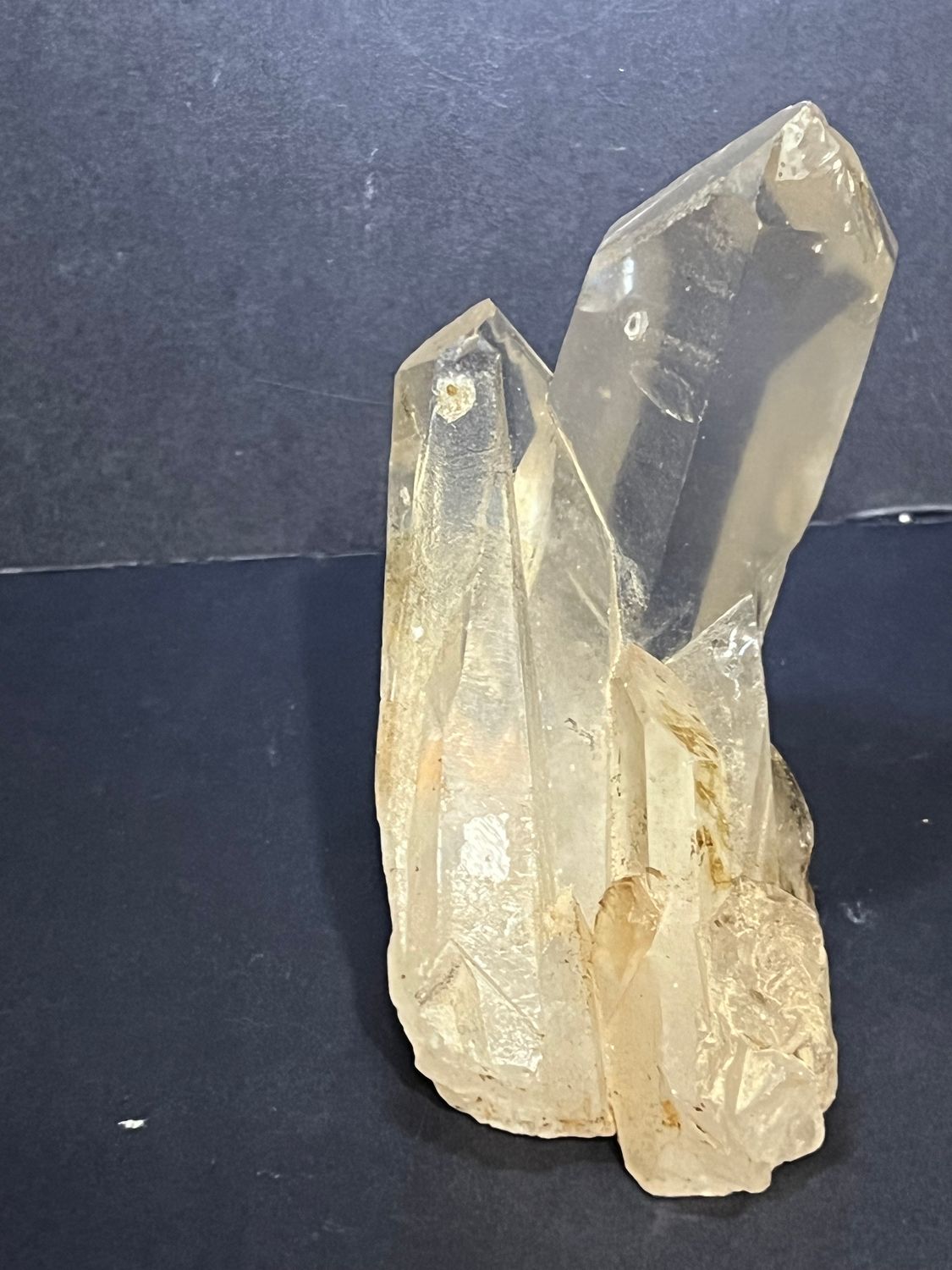 Natural Crystal Quartz point cluster