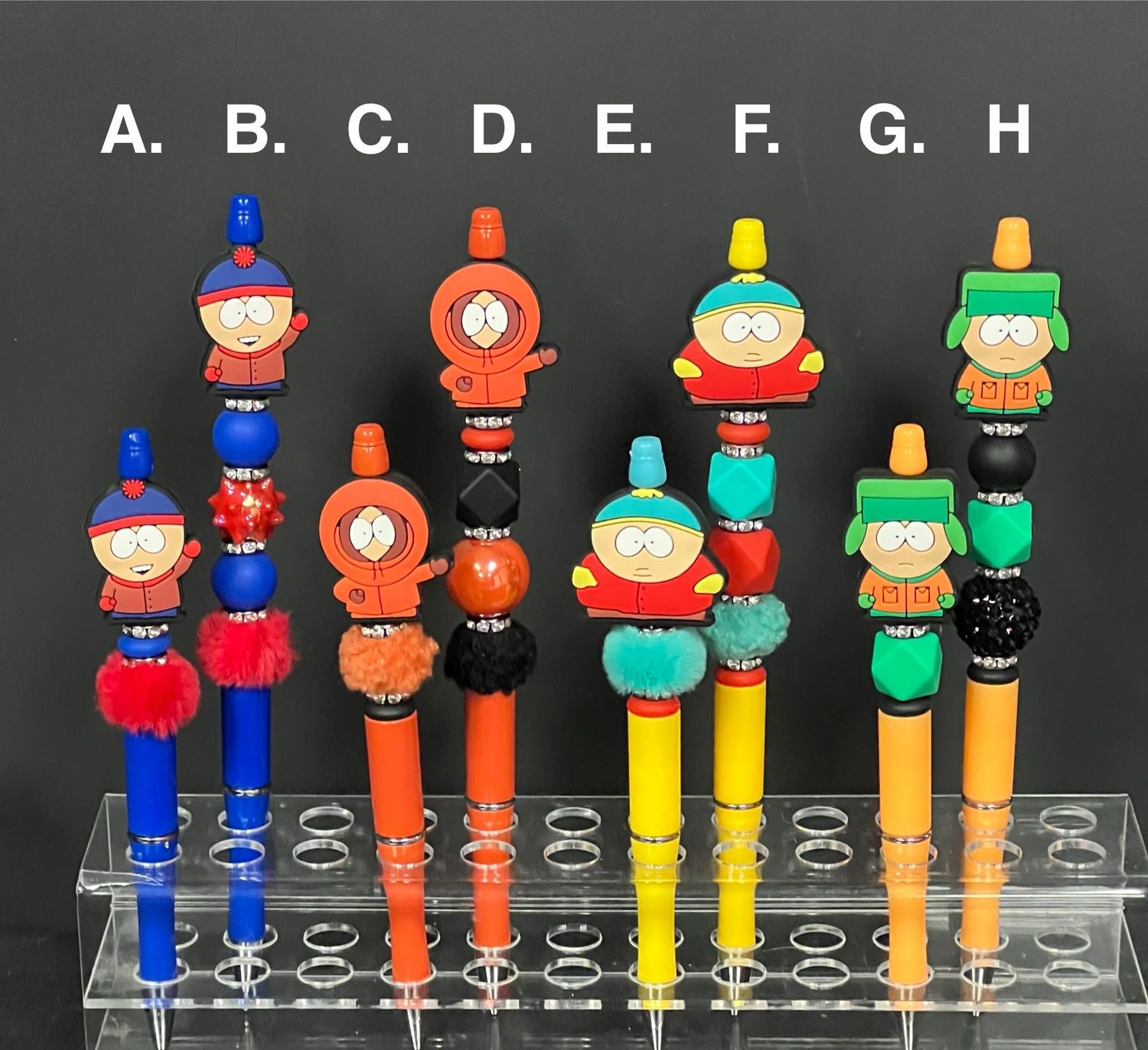 South Park Pens $4 Short or $7 Tall