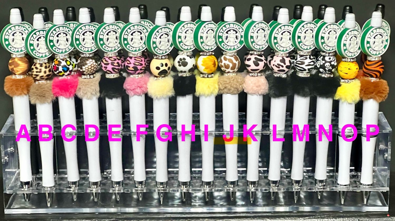 Starbucks-Inspired Beaded Pen | Handmade Coffee Lover Pen  