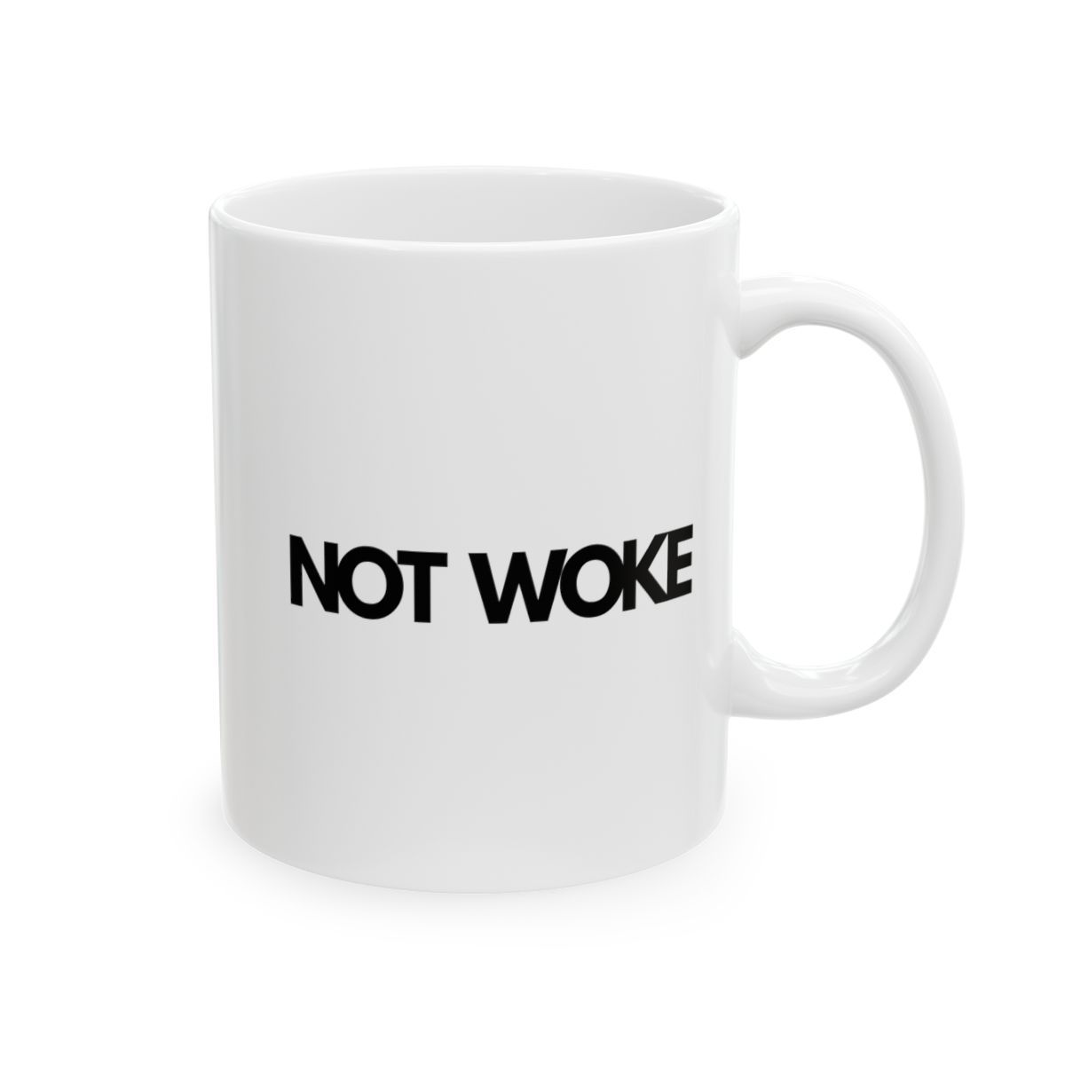 NOT WOKE-Ceramic Mug, (11oz, 15oz)