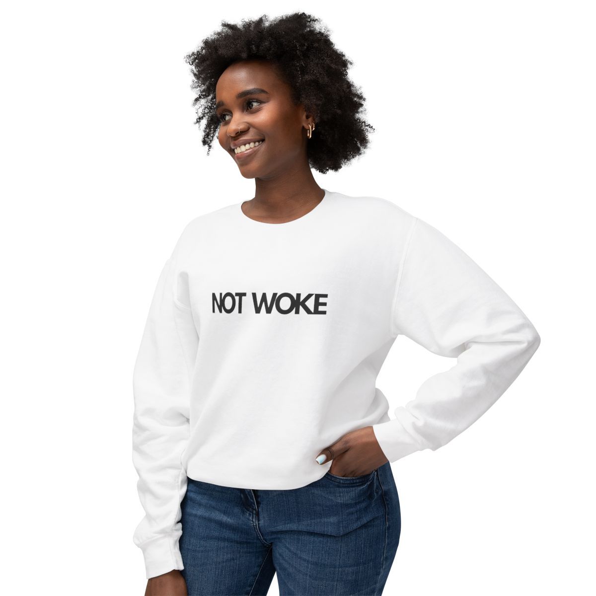 NOT WOKE-Crewneck Sweatshirt