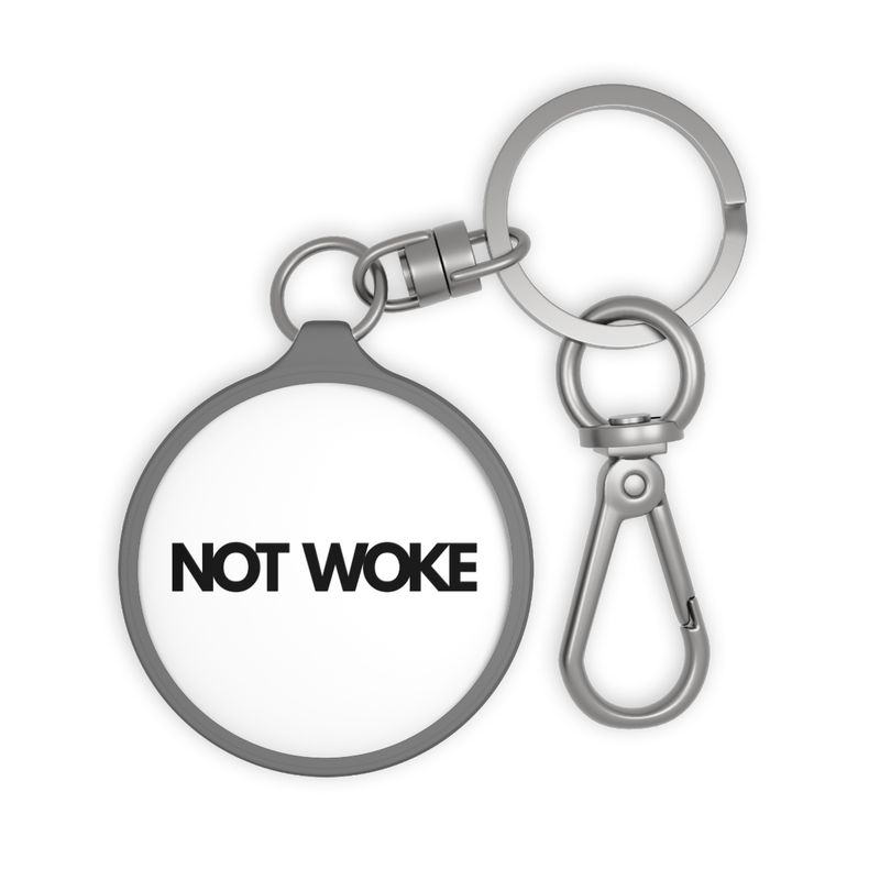 NOT WOKE-Keyring Tag