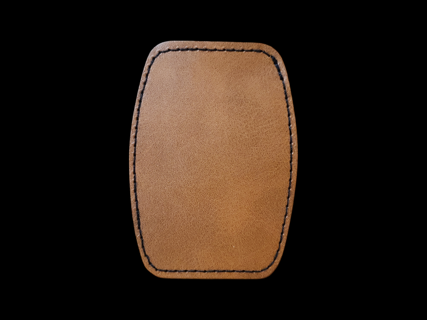 Custom Engraved Square Rounded Edge Leather Patch for Personalized Accessories Price Includes Engraving