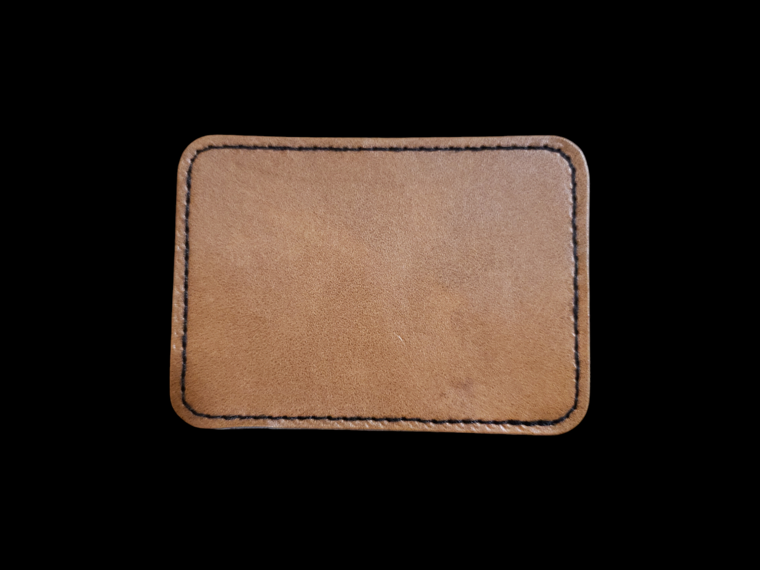Custom Engraved Square Leather Patch for Personalized Accessories.  Price Includes Engraving