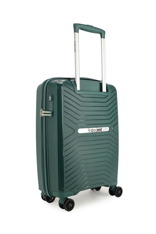 Cross-One Hartschalen Handgepäck Trolley 35 L – Bordkoffer mit TSA-Schloss, Tannengrün (55 × 35 × 20 cm)
