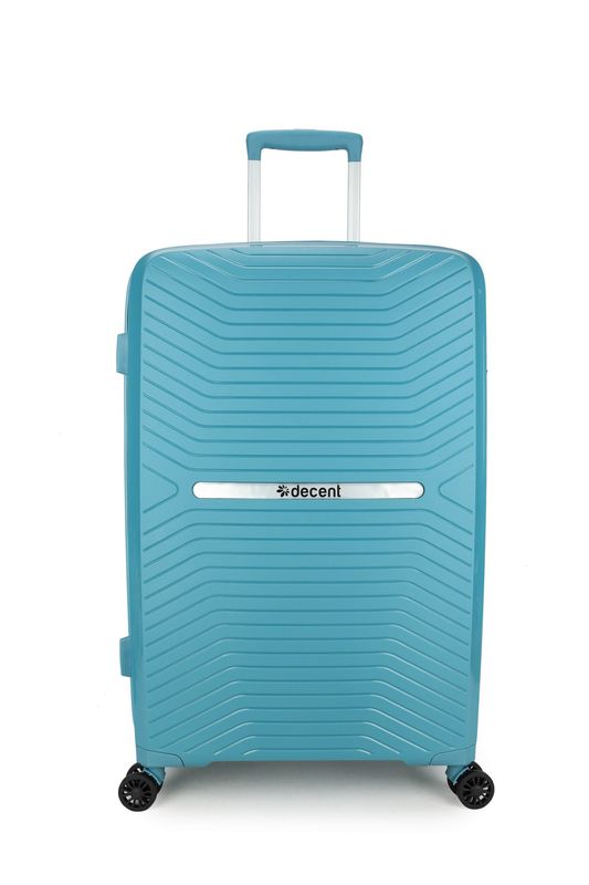 Cross-One Großkoffer 94 L – Hartschalen Reisekoffer mit TSA-Schloss &amp; 4 Rollen, Petrolblau (76 x 47 x 28 cm)