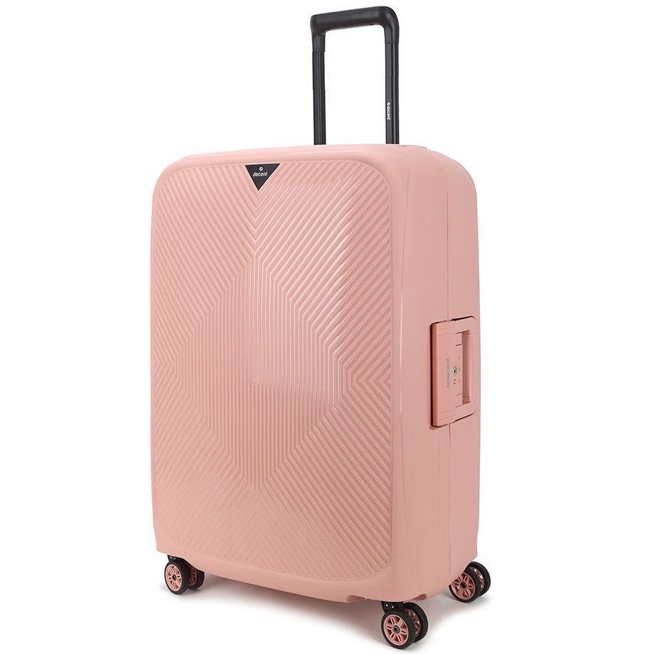 Axiss Fix Spinner Koffer Gross TSA Rosa 80L 68x48x28cm
