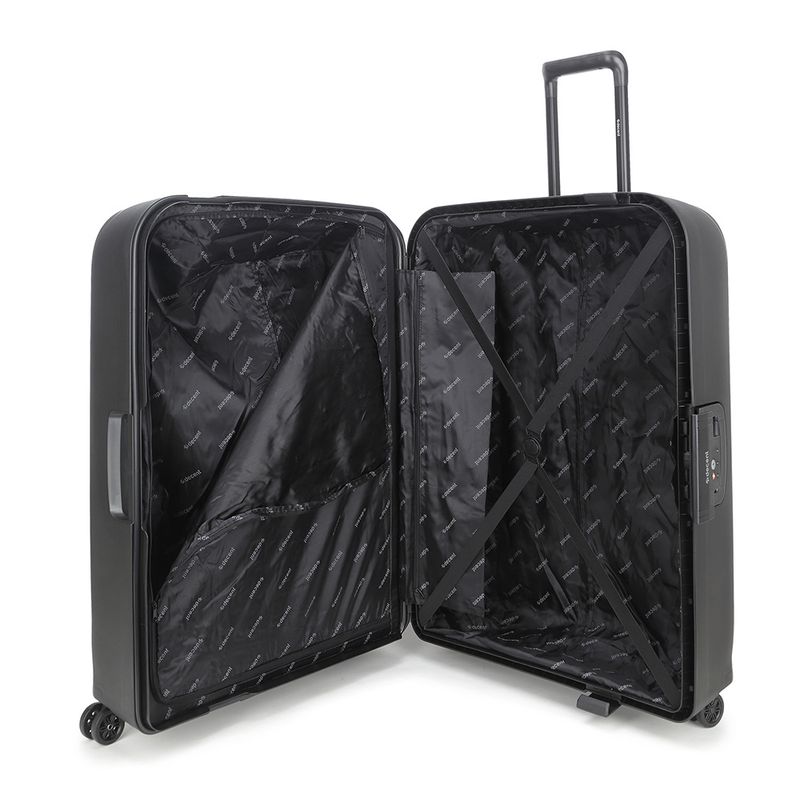 Axiss Fix 3-teiliges Hartschalen-Kofferset mit TSA-Schloss – Anthrazitschwarz (110 L, 80 L &amp; 43 L)