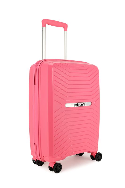 Cross-One Hartschalen Handgepäck Trolley 35 L – Bordkoffer mit TSA-Schloss, Korallenrosa (55 × 35 × 20 cm)
