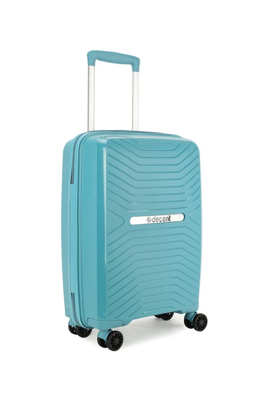 Cross-One Hartschalen Handgepäck Trolley 35 L – Bordkoffer mit TSA-Schloss, Petrolblau (55 × 35 × 20 cm)