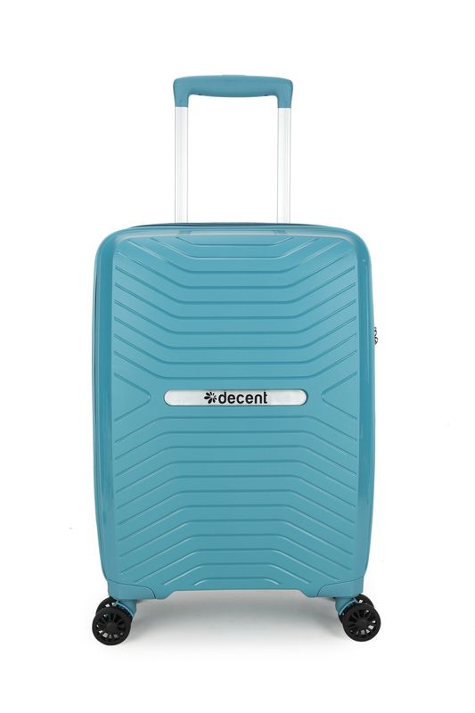 Cross-One Hartschalen Handgepäck Trolley 35 L – Bordkoffer mit TSA-Schloss, Petrolblau (55 × 35 × 20 cm)