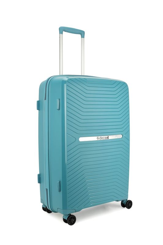 Cross-One Großkoffer 94 L – Hartschalen Reisekoffer mit TSA-Schloss &amp; 4 Rollen, Petrolblau (76 x 47 x 28 cm)