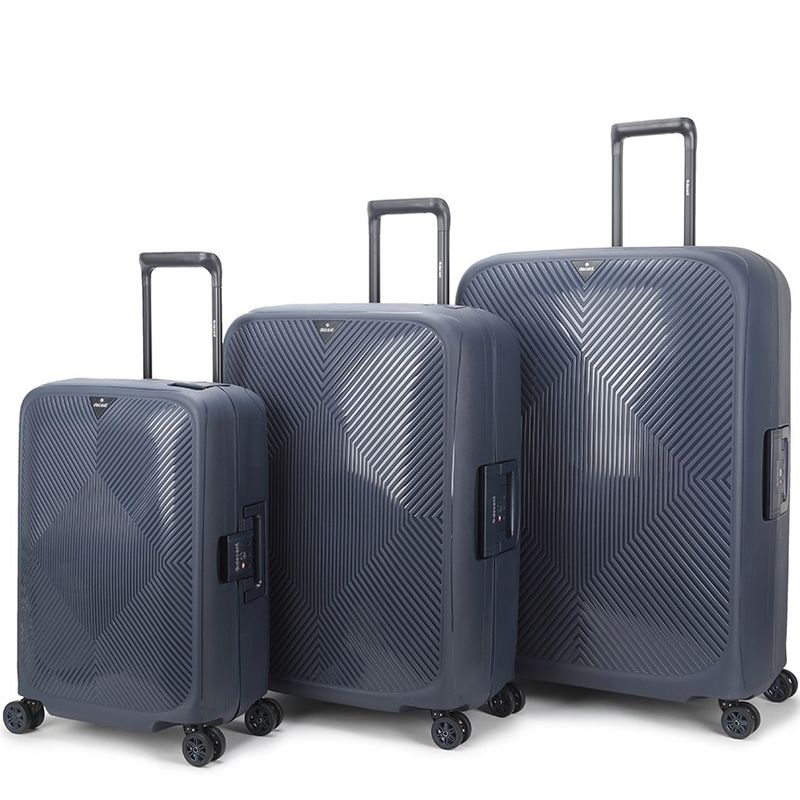 Axiss Fix 3-teiliges Hartschalen-Kofferset mit TSA-Schloss – Marineblau (110 L, 80 L &amp; 43 L)