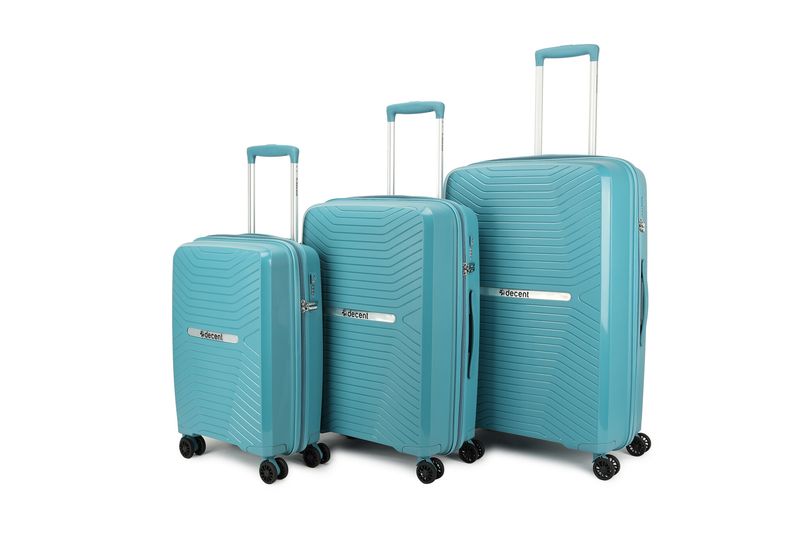 Cross One Hartschalen Reisekoffer Set 3-teilig mit TSA-Schloss - Petrolblau (35 L, 63 L &amp; 94 L)