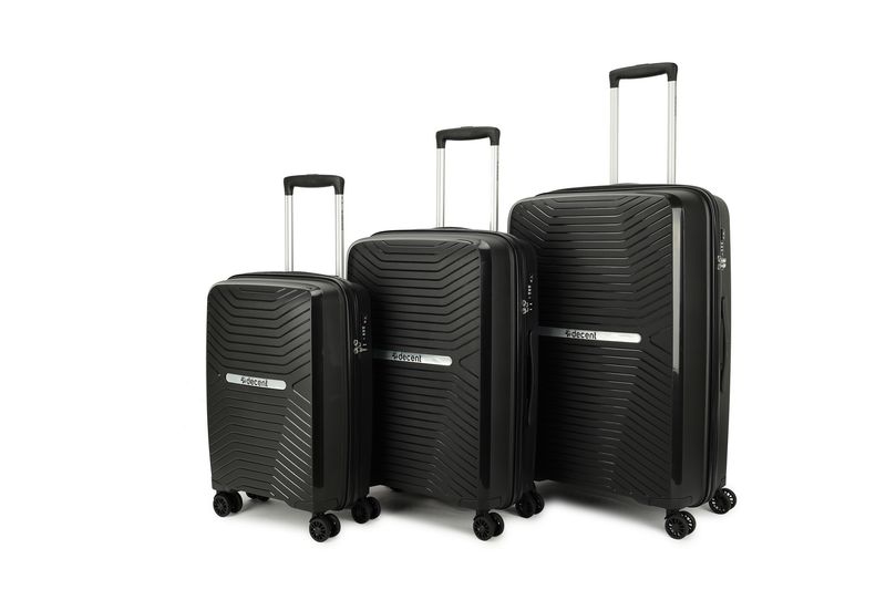 Cross One Hartschalen Reisekoffer Set 3-teilig mit TSA-Schloss - Mattschwarz (35 L, 63 L &amp; 94 L)