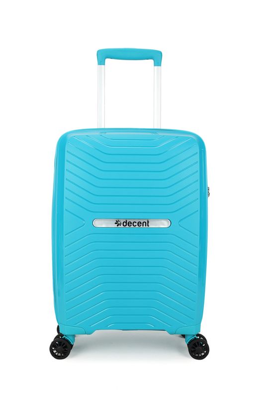 Cross-One Hartschalen Handgepäck Trolley 35 L – Bordkoffer mit TSA-Schloss, Türkisblau (55 × 35 × 20 cm)