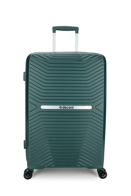 Cross-One Großkoffer 94 L – Hartschalen Reisekoffer mit TSA-Schloss &amp; 4 Rollen, Tannengrün (76 x 47 x 28 cm)