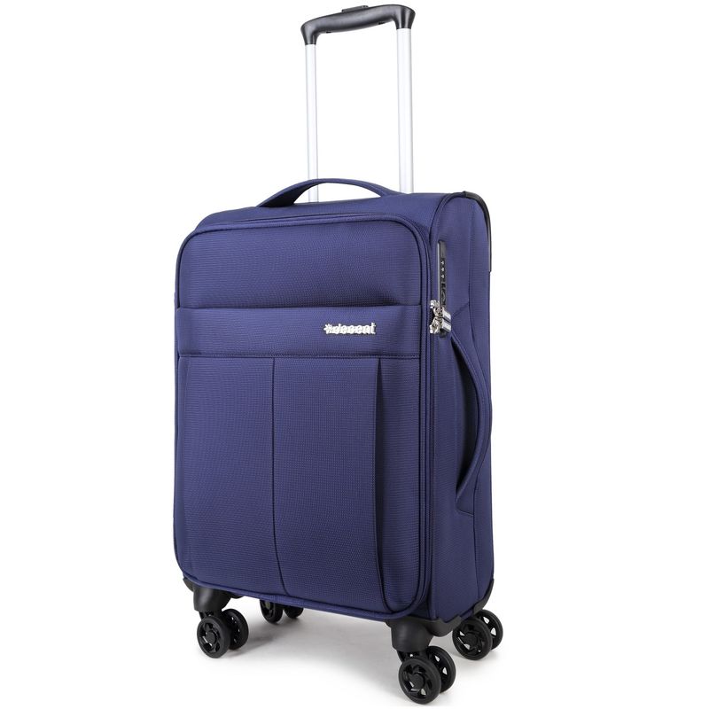 D-Upright Handgepäckkoffer mit TSA-Schloss – Ultra-leichtes Weichgepäck, 34 L, Marineblau (55 × 35 × 20 cm)