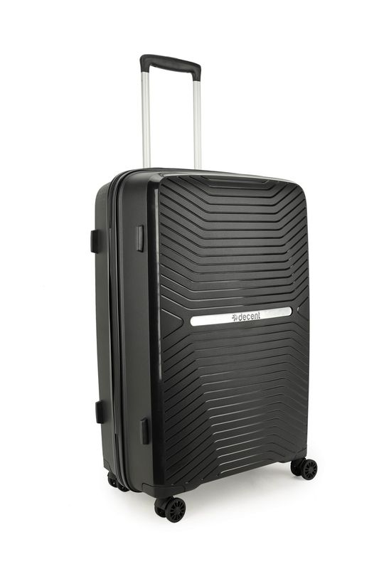 Cross-One Großkoffer 94 L – Hartschalen Reisekoffer mit TSA-Schloss &amp; 4 Rollen, Mattschwarz (76 x 47 x 28 cm)