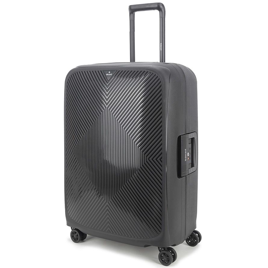 Axiss Fix Spinner Koffer Gross TSA Schwarz 80L 68x48x28cm