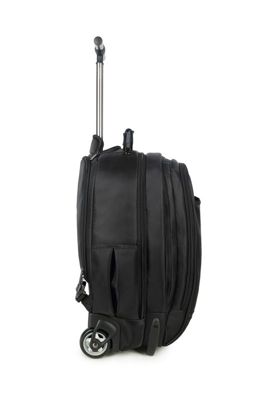 B-To Work Business Trolley-Rucksack mit 15,6 Zoll Laptopfach &amp; Rollen – Tiefschwarz (52 × 38 × 23 cm)