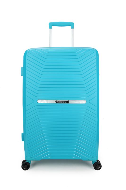 Cross-One Großkoffer 94 L – Hartschalen Reisekoffer mit TSA-Schloss &amp; 4 Rollen, Türkisblau (76 x 47 x 28 cm)