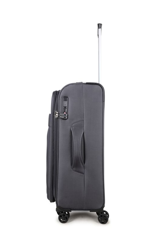 D-Upright 3-teiliges Reisekoffer-Set mit TSA-Schloss – Trolley-Set, Anthrazitgrau (34 L, 70 L &amp; 109 L)