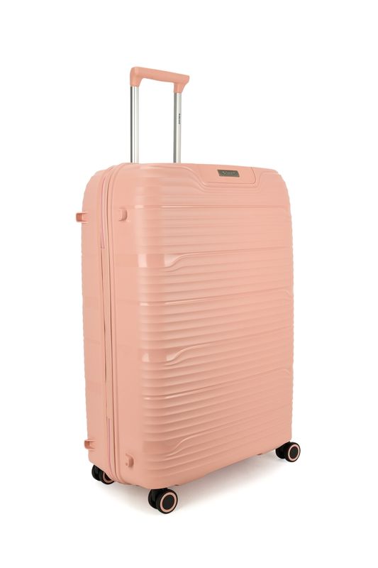 Explorer Großkoffer 106 Liter – Reisekoffer mit TSA-Schloss, Rosé-Rosa (77 × 52,5 × 29,5 cm)