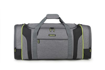 Flexplus Wochenendtasche Grau/Limettengrün 70X32X34 CM