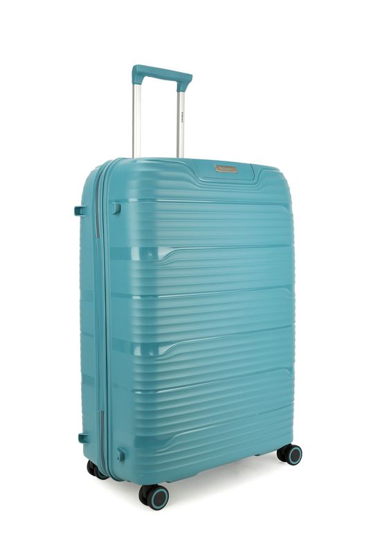 Explorer Großkoffer 106 Liter – Reisekoffer mit TSA-Schloss, Petrolblau (77 × 52,5 × 29,5 cm)