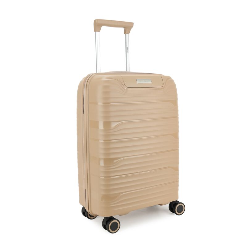 Explorer Handgepäckkoffer 38 Liter – Kabinen-Trolley mit TSA-Schloss, Sandfarbe (55 × 37,5 × 23 cm)