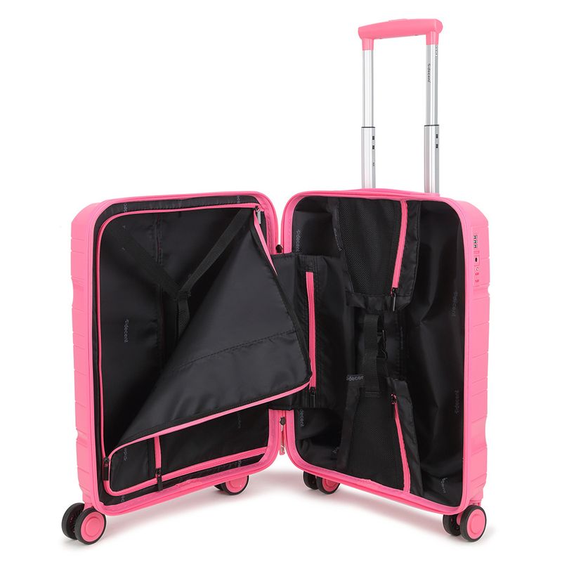 One-City Handgepäck-Reisekoffer 36 L – Kabinen-Trolley mit TSA-Zahlenschloss, Rosa (55 × 38 × 20 cm)