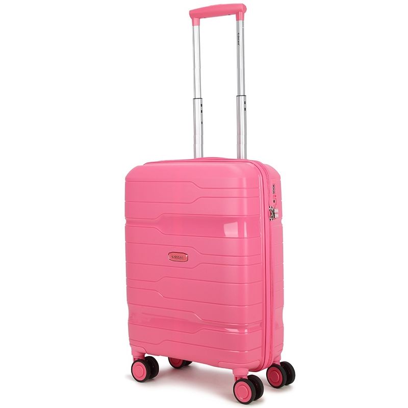One-City Handgepäck-Reisekoffer 36 L – Kabinen-Trolley mit TSA-Zahlenschloss, Rosa (55 × 38 × 20 cm)