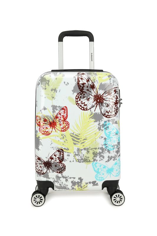 Forenza Handgepäck-Trolley 30 L – Kabinenkoffer mit Schmetterlingmotiv (55 × 35 × 20 cm)